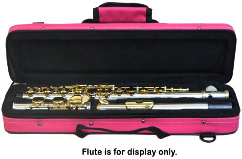 Sky"C" Flute Lightweight Case with Shoulder Strap (Bright Pink) Bright Pink