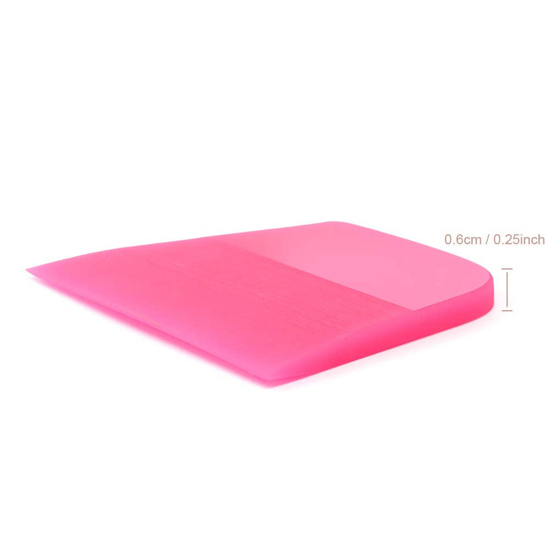 FOSHIO 3Pcs Scratches Proof Soft TPU Rubber Squeegee, Compact Water Wiper Blade Scraper Cleaner for Car Window Glass Tinting PPF Coating Film Installation, Kitchen Countertops, Bathroom Shower Mirrors