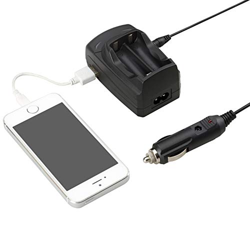 NP-W126 Battery Charger for Cameras,Charger for Fuji Fujifilm FinePix HS30EXR HS33EXR HS35EXR HS50EXR X Series X-A1 X-E1 X-E2 X-M1 X-Pro 1 X-T1 Cameras (with USB and Car Charger,NO Battery)