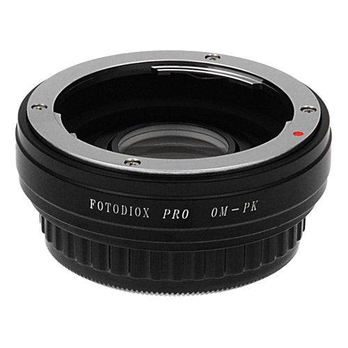 Fotodiox Pro Lens Mount Adapter, Selective 35mm Olympus Zuiko Lens to Pentax K Mount Camera Adapter (Please See Compatible Lens List), OM-PK Pro