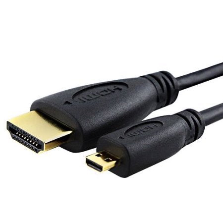 Synergy Digital Camera HDMI Cable, Works with Fujifilm XT30 Digital Camera, 5 Ft. High Definition Micro HDMI (Type D) to HDMI (Type A) HDMI Cable