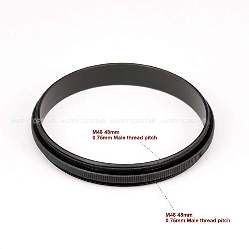 [AUSTRALIA] - Metal M48 to M48 Male to Male 48mm to 48mm M48-M48 Step Coupling Ring Adapter for Lens Filter Telescope 