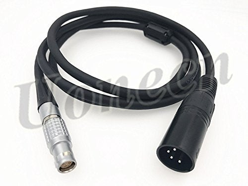 Uonecn Red Epic Scarlet Power Cable 6 pin Female to XLR 4 pin Male