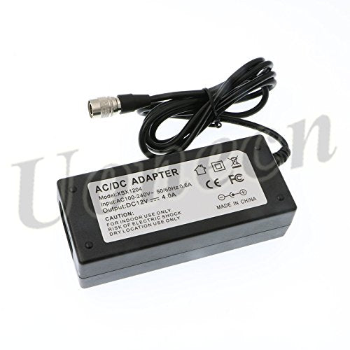 Uonecn Hirose 4 Pin Male AC/DC Sound Devices XL WPH3 AC Adapter for 702T Recorder 12V 4A