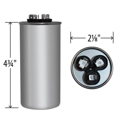 Genteq Capacitor Round 35/5 MFD 440 Volt 97F9848 (Replaces GE Z97F9899 / 97F9899)