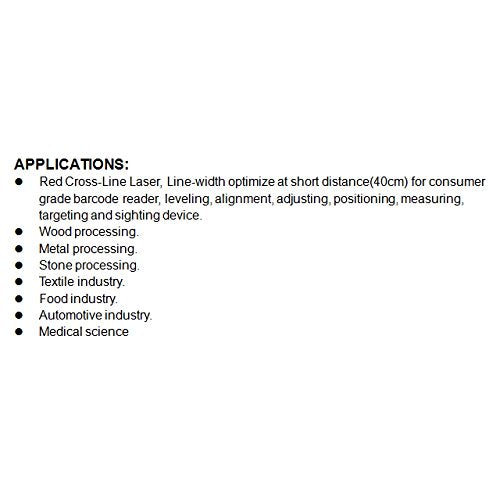 Quarton Laser Module VLM-650-29 LPT Red Cross Line Laser Module (Line-width optimize at short distance)