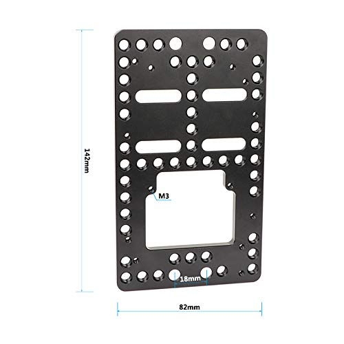 CAMVATE Aluminum Cheese Plate Battery Backboard Compatible with IDX P-V2 Quick Release V Mount Camera Plate - 2675