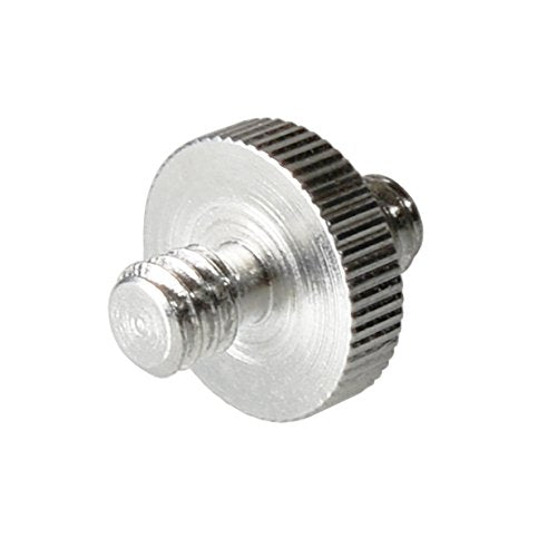 Foto&Tech 5 Pieces 1/4" Male to 1/4" Male Threaded Screw Adapter Compatible with Camera Cage/Shoulder Rig/Tripod/Socket Studio/Lighting Equipment/LED Panel/GoPro 1/4" to 1/4" Metal