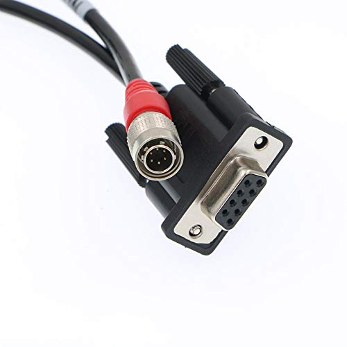 Uonecn Data Collector Cable DB9 Female to Hirose 6 Pin Male Surveying TDS Carlson Spectra for Nikon