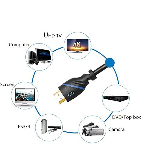 [AUSTRALIA] - 75ft (22.8M) High Speed HDMI Cable Male to Male with Ethernet Black (75 Feet/22.8 Meters) Built-in Signal Booster, Supports 4K 30Hz, 3D, 1080p and Audio Return CNE570709 75ft 1 Pack HDMI Male-Male 