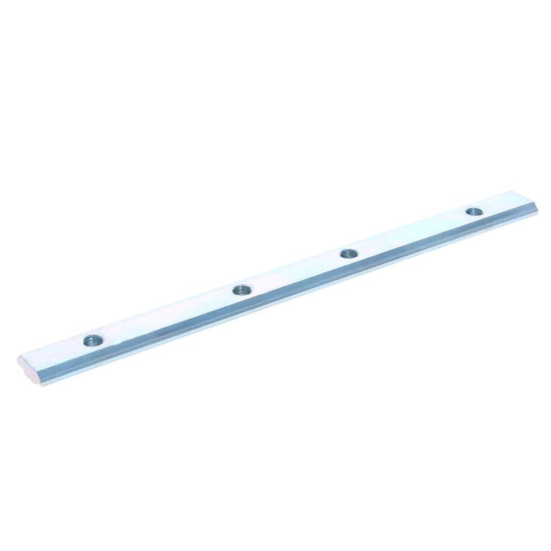 MroMax 30 Series Linear Connector 7.09" x 0.63" x 0.24" (L x W x T) Carbon Steel Galvanized Silver Straight Piece Connection Part 5PCS