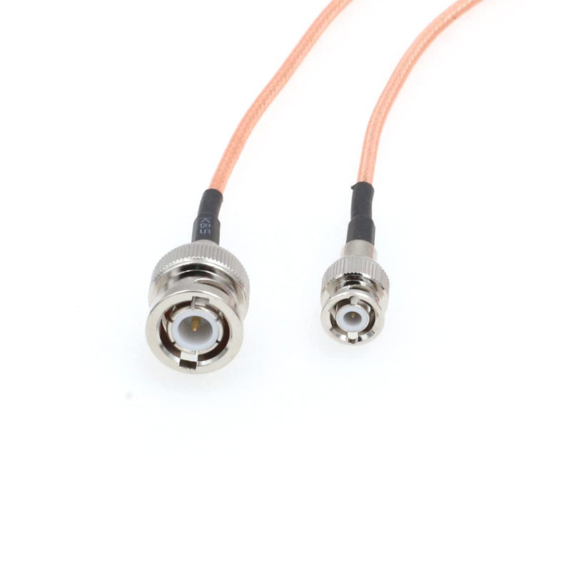 SZRMCC Male BNC to Mini Small BNC Male Coaxial RF SDI RG316 Cable for Ultrasonic Flaw Detector Monitor (50cm) 50cm