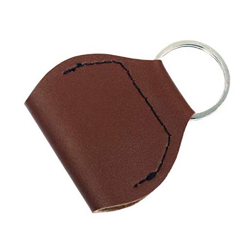 Guitar Pick holder Keychain Case,Black & Brown,Pack of 2