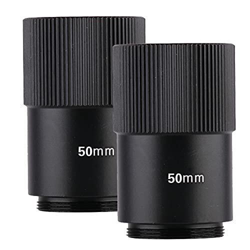 1mm 2mm 5mm 7mm 8mm 9mm 10mm 15mm 20mm 25mm 30mm 40mm 50mm Camera C-Mount Lens Adapter Ring C to CS Extension Tube for CCTV Security Cameras (50mm)