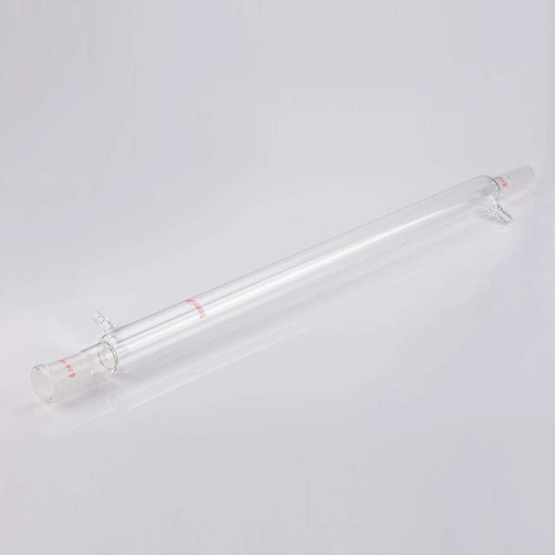 StonyLab Borosilicate Glass Liebig Condenser with 24/40 Joint 500mm Jacket Length Lab Glass Condenser 500 mm