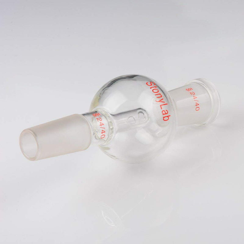 stonylab Rotary Evaporator Bump Trap 24/40 Outer Upper Joint, 24/40 Standard Taper Inner Lower Joint, 100 ml