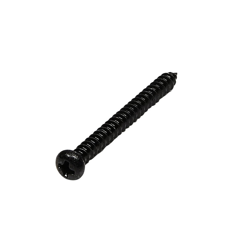 Musiclily Basic 2,6x26mm Metal Metric Thread Guitar Pickup Wood Mounting Screws for Single Coil/Humbucker Pickups, Black(Set of 20)