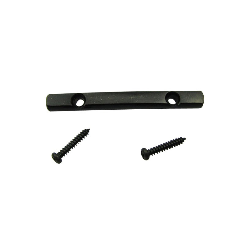 Musiclily Brass Guitar String Retainer Bar for Floyd Rose Tremolo System Electric Guitar,Black(2 Pieces) Black