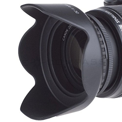 52mm Digital Tulip Flower Lens Hood for Nikon D3100, D3200, D3300, D5100, D5200, D5300, D5500 with NIKKOR 18-55mm f/3.5-5.6G VR II Lens