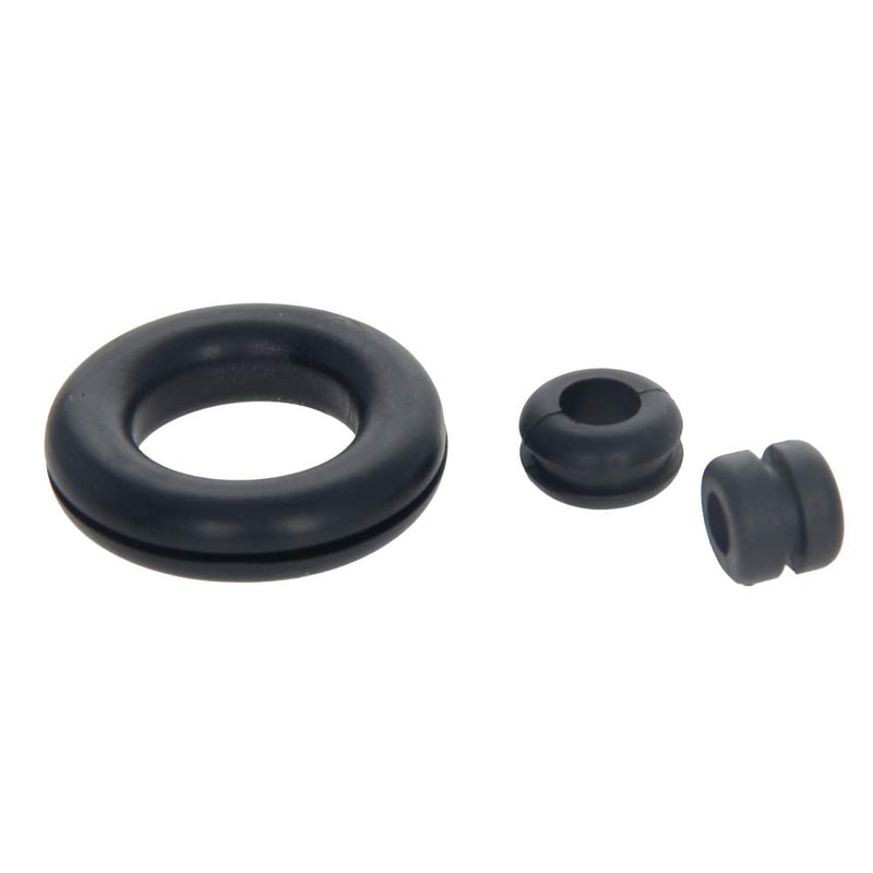 Auniwaig 125Pcs Rubber Grommet Assortment Set Armature Rubber Hole Grommet O Ring Firewall Wiring Gasket Kit Oil Resistant Rubber Wire Grommets for for Automotive, Plumbing, and PC Hardware/Piano