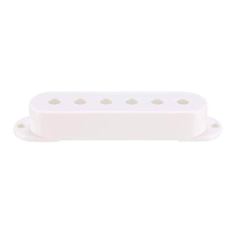 sourcing map Plastic Single Coil Pickup Cover for Stratocaster Squier Guitar Parts, White - 50mm 3Pcs