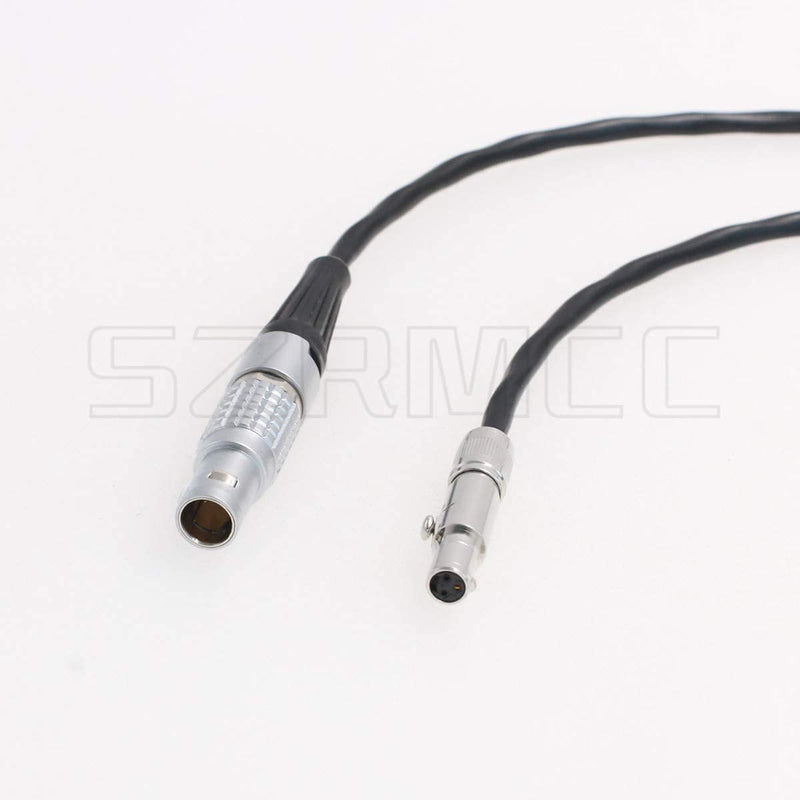 SZRMCC 0B 2 Pin Male to 3 Pin Female Power Cable for ARRI Camera to Odyssey7Q 7Q+ 7 Monitor (Straight) Straight