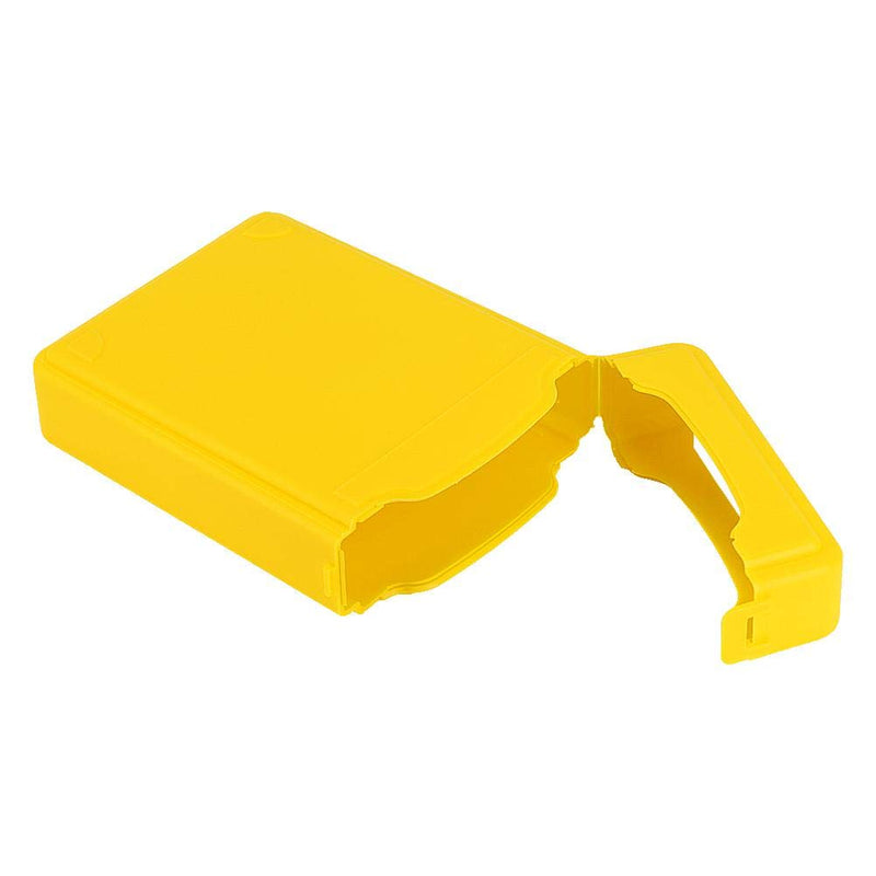 Yosoo- Protective Storage Box for Hard Disk, 3.5" Hard Case HDD SSD Anti-Static Disk Storage Box Shockproof Dust-Proof Non-Slip(Yellow) Yellow