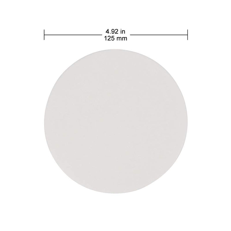 [AUSTRALIA] - Labasics Quantitative Filter Paper Circles, 125 mm Diameter Cellulose Filter Paper with 15 to 20 Micron Particle Retention Medium Filtration Speed, Pack of 100 