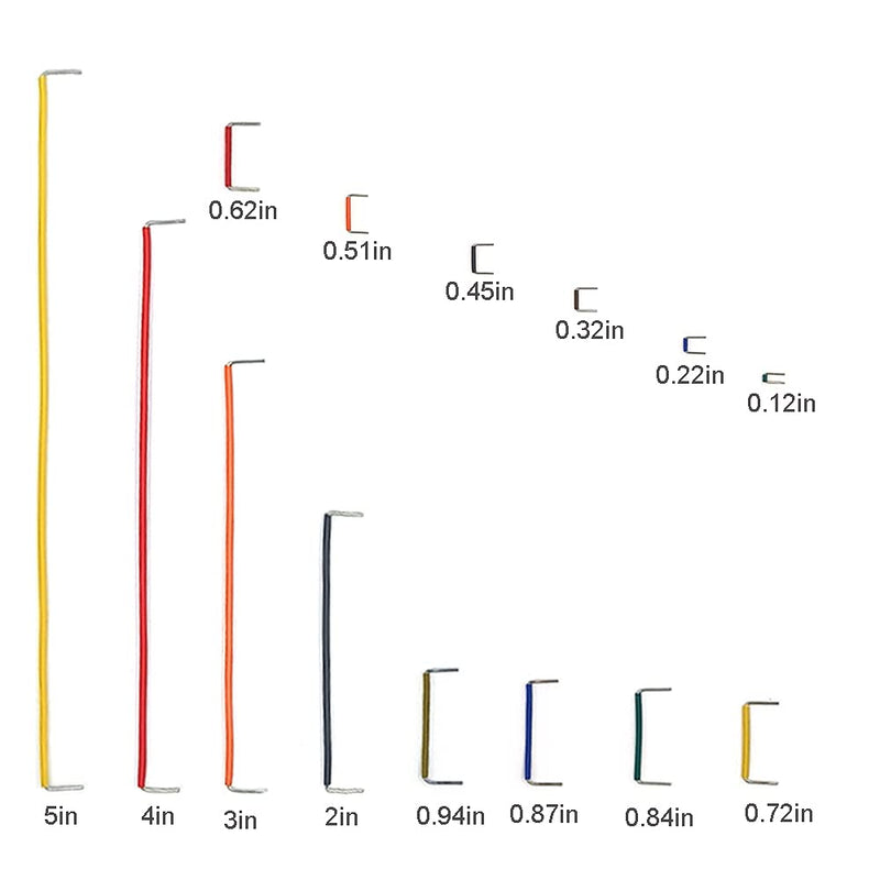 (560 Pcs) MCIGICM Breadboard Jumper Wire Cables for Arduino, 14 Vaules, 2-125 mm