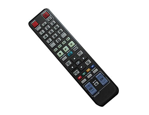 Universa Replacement Remote Control For Samsung BD-P1400/XEE BD-P2550/XAC BD-P1500C/XAA BD-P4610/XEG BD-P2500/XAC BD-P1600A/XEE BD-D5300/ZS BD-D7000/ZC AK5900104U BD 3D Full HD Blu-Ray Disc DVD Player