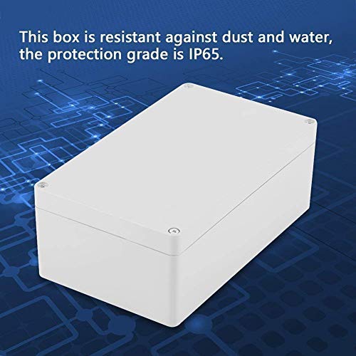 Awclub Waterproof Dustproof IP65 ABS Plastic Junction Box Outdoor Universal Electric Project Enclosure Gray 3.3"x3.2"x2.2"(83mmx81mmx56mm) 3.3"x3.2"x2.2"