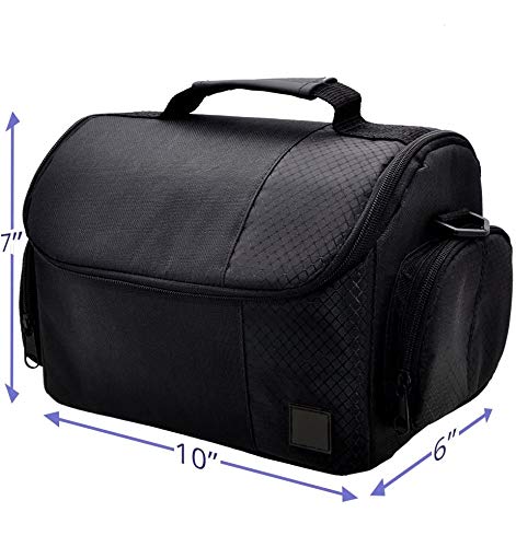 Large Digital Camcorder/Video Padded Carrying Bag/Case for Samsung HMX-F90, HMX-QF30 & More