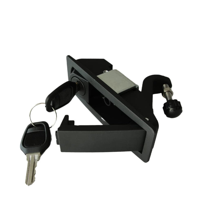 WJSKDQ 2PCS Compression Latch Lock Powder Coated Zinc Alloy Adjustable Lever Hand Operated Flush Lever Marine Applicable Door Thickness: 0.04"-0.94" Grip Range Black 2 Pack