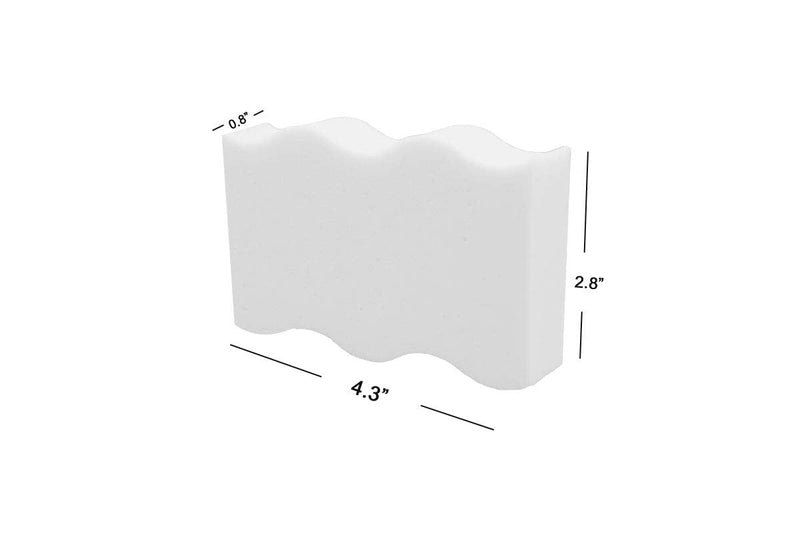 Foamworld 70Pcs Magic Cleaning Eraser Sponge Melamine Foam, Just Add Water Multi Purpose Bathroom Kitchen Floor Baseboard & Wall Cleaner 4.3 x 2.8 x 0.8 (White) White 70 Count (Pack of 1)