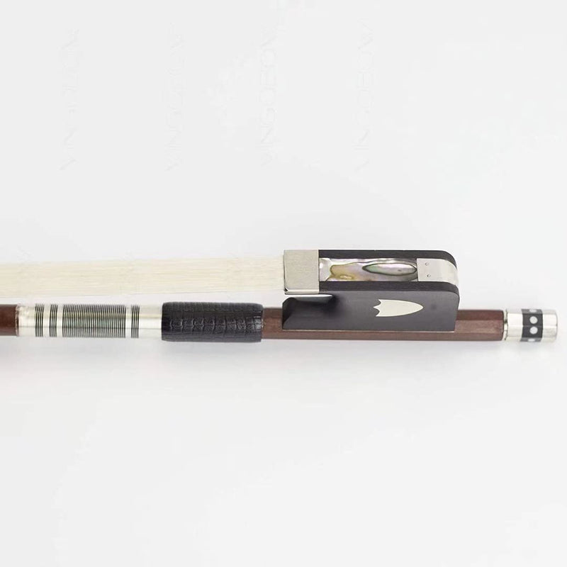 VINGOBOW 1/2 Size PERNAMBUCO Cello Bow For Professional Players Deep and Powerful Sound Natural Horsehair, Art No.430C