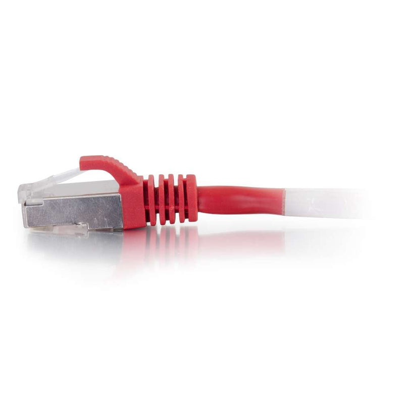 C2G 00852 Cat6 Cable - Snagless Shielded Ethernet Network Patch Cable, Red (12 Feet, 3.65 Meters) STP 12 Feet
