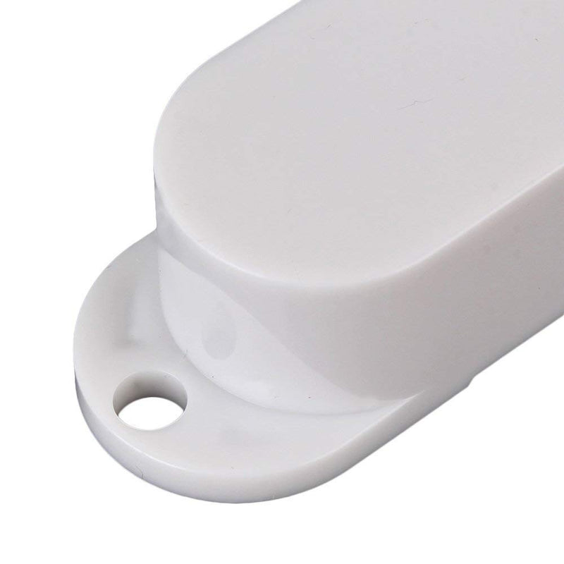 lovermusic lovermusic 3pcs 82x18x13.5mm White Plastic Closed Shell Guitar Single Coil Pickup Cover