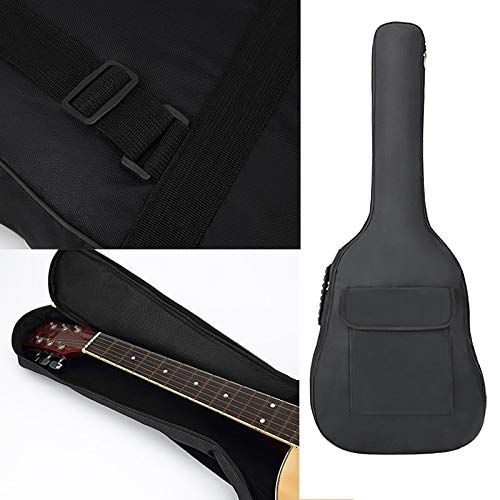 YiPaiSi 36 Inch Acoustic Guitar Gig Bag, Waterproof Guitar Case, Soft Guitar Backpack, Padded Dual Shoulder Strap, Soft Case Cover Adjustable Bag for Acoustic Classical Guitar