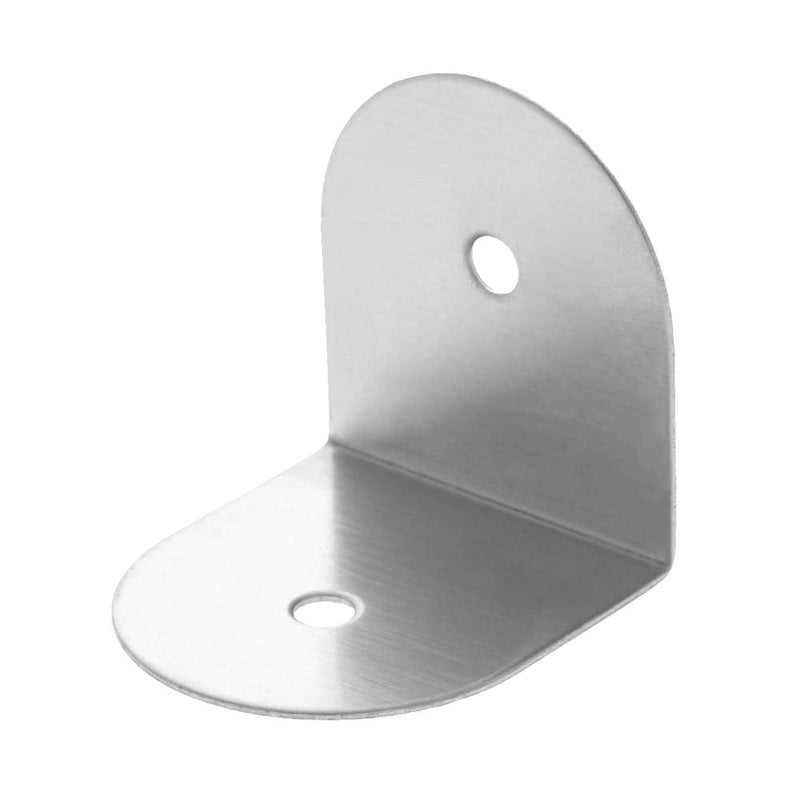 MroMax L Bracket Corner Brace 1.57" x 1.57" L Brackets for Wood Shelf, 90 Degree Stainless Steel Corner Bracket, Right Angle Bracket for Wood Furniture Chair Drawer Cabinet with Screws 10pcs