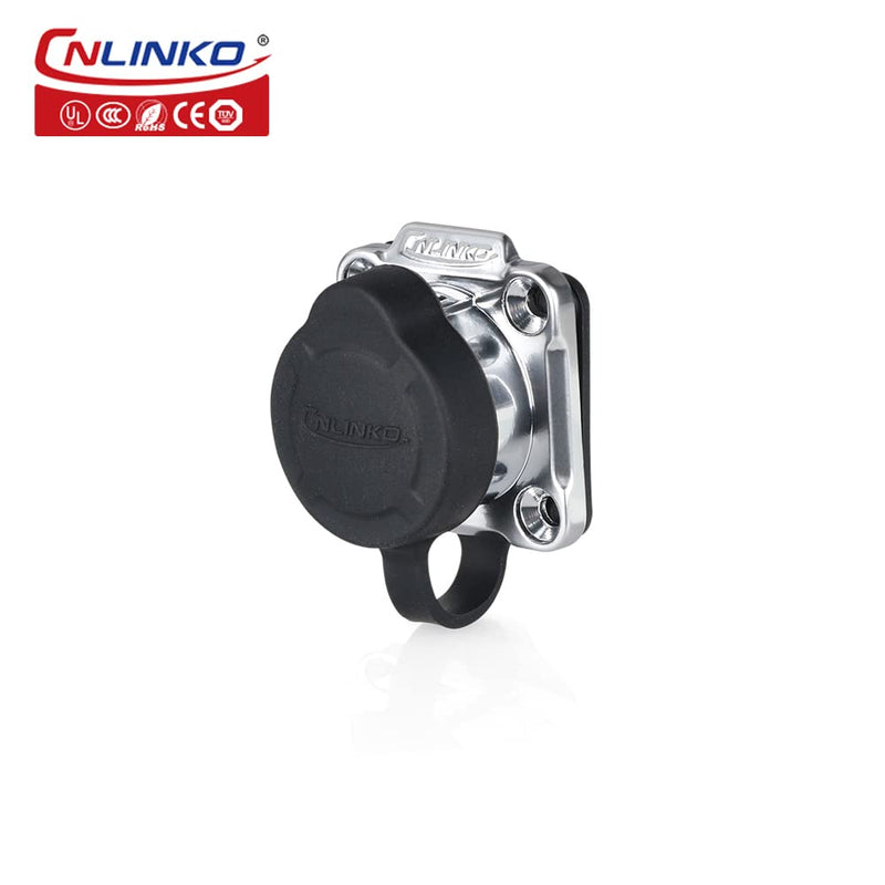 CNLINKO LP20 series waterproof connector, IP65/ IP67 Fast locking connect, 20A 500V 2pin m20 male and female LED outdoor power connector (2 pin) 2 pin