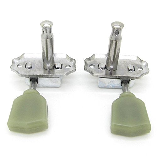 3R 3L Green Tulip Button Machine Heads Tuning Pegs Tunner for Lp Classical Guitar Chrome