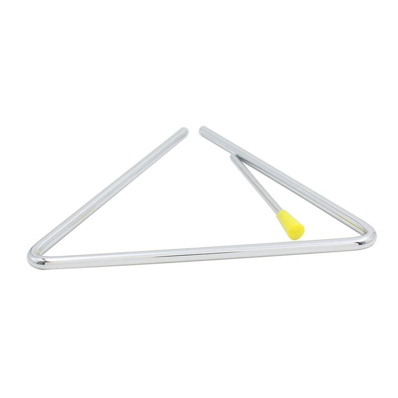 Dilwe Music Triangle, Children Music Enlightenment Musical Percussion Instrument Steel Triangle with Striker 6inches