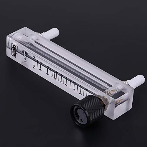 Gas Flowmeter, LZQ-7 Flowmeter 1-10LPM Flow Meter with Control Valve for Oxygen Air Gas