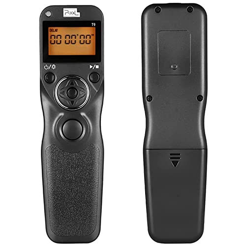 Pixel T9-DC0/DC2 LCD 2.4GHz Wired or Wireless Timer Remote Control for Nikon D300s, D3X, D3, D700, D300, D200，D7200, D7100, D7000, D550