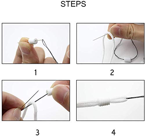 Moosth Cord Locks Plastic Toggles for Drawstrings Elastic Cord Buckles Adjuster Non Slip Stopper (102) 102