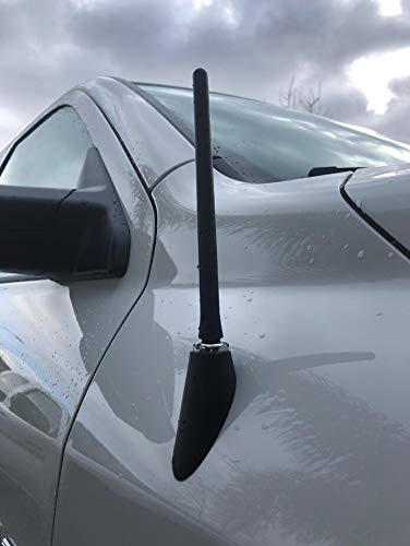 6 3/4" Inches Antenna for Dodge RAM & for Ford F150 F250 F350 Super Duty Ford Raptor Trucks - Anti-Theft Design - Short Replacement Antenna 1997 - Current