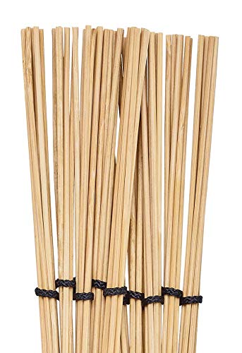 Meinl Stick & Brush Bamboo Brush with Fanned Dowels and Adjustable Rings, Standard Size - MADE IN GERMANY (SB205)