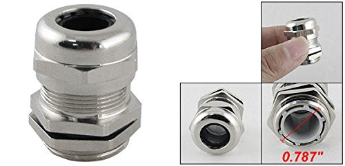 uxcell Stainless Steel 6.0-12.0mm M20 Cable Gland Connector with Locknut