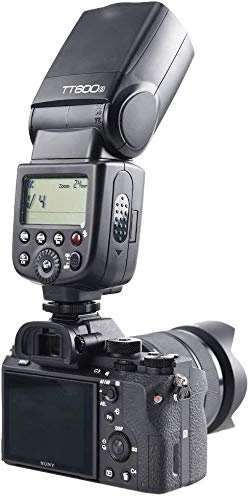 GODOX TT600S Camera Flash Speedlite Master Slave Off GN60 Built-in 2.4G Wireless X System Transmission Compatible for Sony Cameras with USB LED & Filters & Diffuser