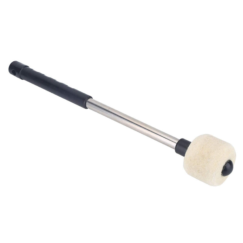 DAUERHAFT Bass Drum Mallets,Timpani Mallet Felt Mallets Sticks with Stainless Steel Handle, Percussion Marching Band Accessory Length 320cm/12.6Inch, Non Yellowing